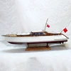 RC Boat Yacht Bibo Knight Model High-simulation Power Yacht Wooden Assembly Kit Can Be Launched Into The Water 4