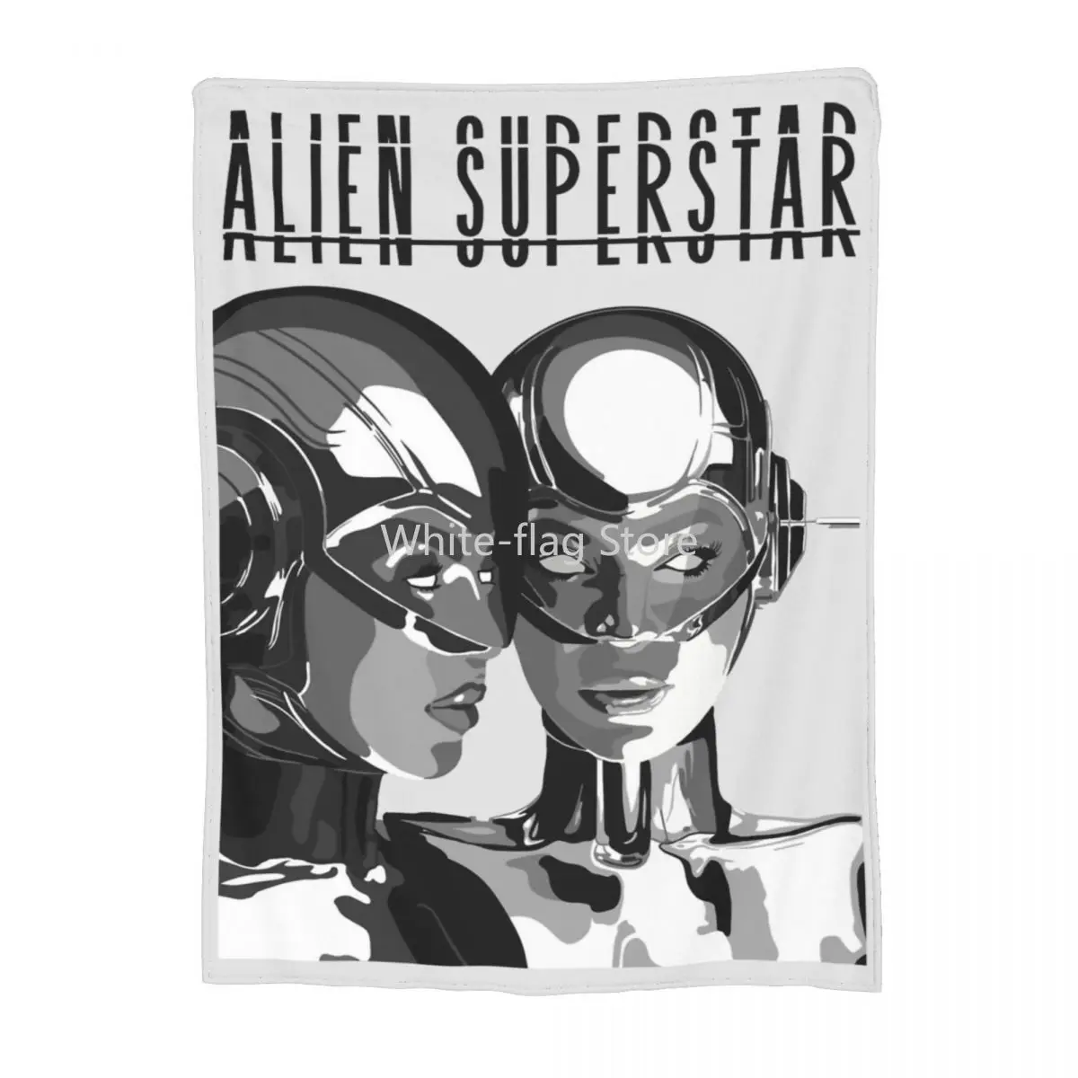 

Alien Superstar Beyonce Throw Blanket Fleece Bed Renaissance World Tour Throw Blankets Cozy Warm for Outdoor Bedding Throws