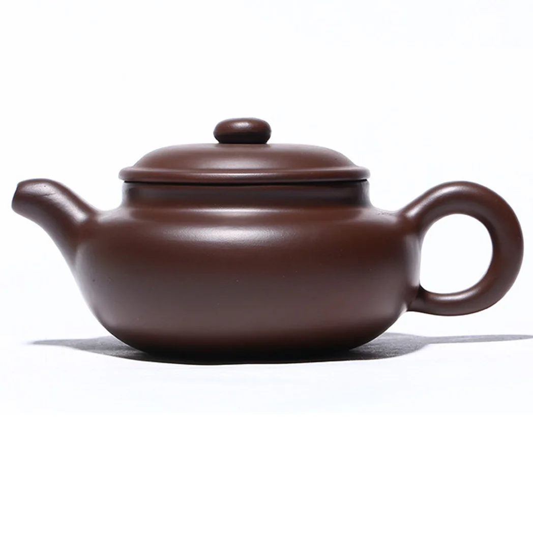 Purple Clay Teapot, Chinese Zisha Clay Teapot with 4 Small Tea Cups(200ML/6.76fl oz)