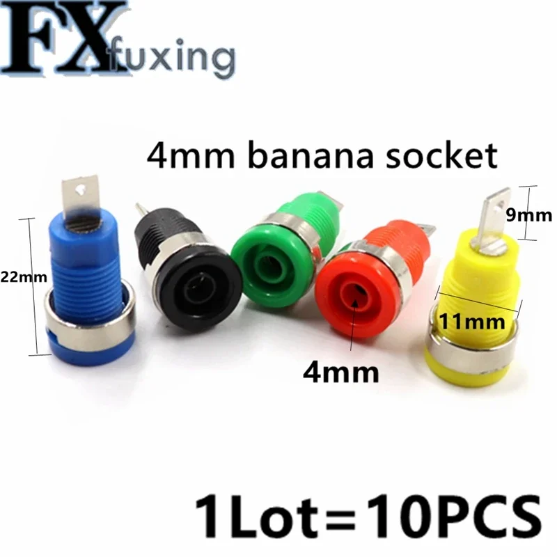 Wmycongcong 15 Piezas De 0.157 In Banana Jack Hembra Montaje | Cuotas