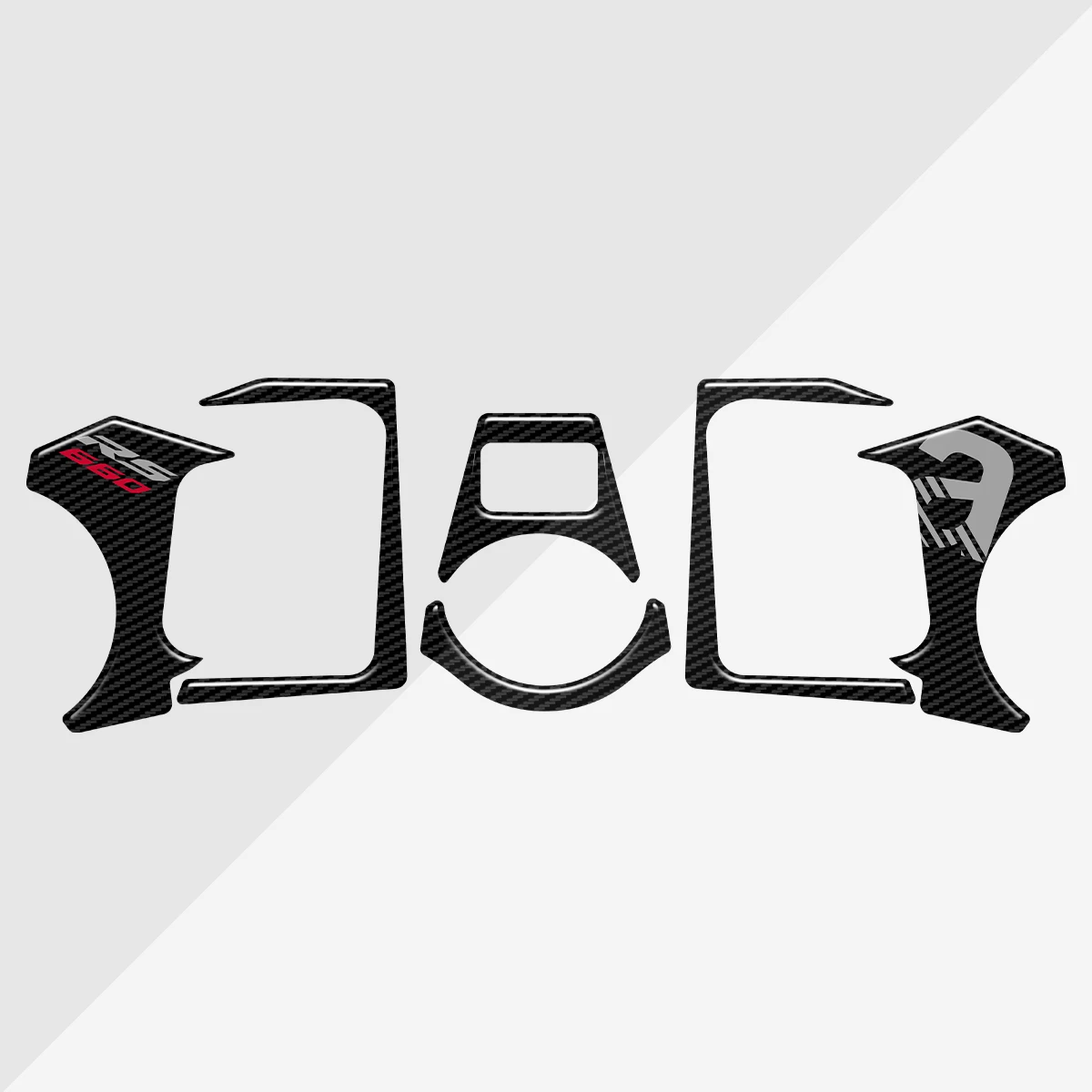 Adesivi In Fibra Di Carbonio Per Moto In Resina 3D Custodia Superiore A Triplo Morsetto Per Aprilia Rs660 Rs 660 2020 2021 2022