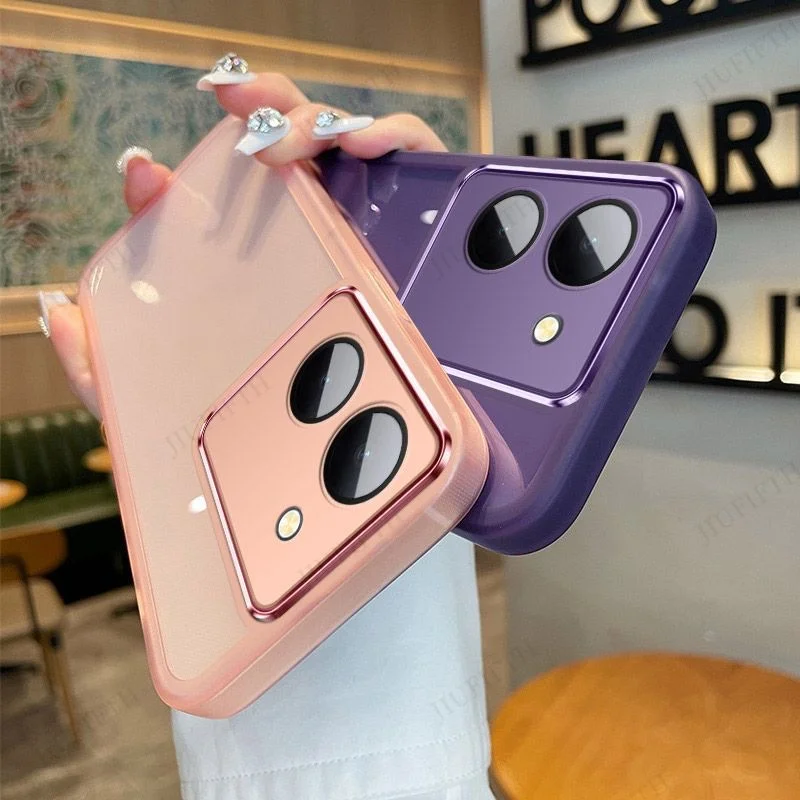 Transparent Silicone Phone Case with Camera Lens Protector for Xiaomi Poco M7 Pro 5G