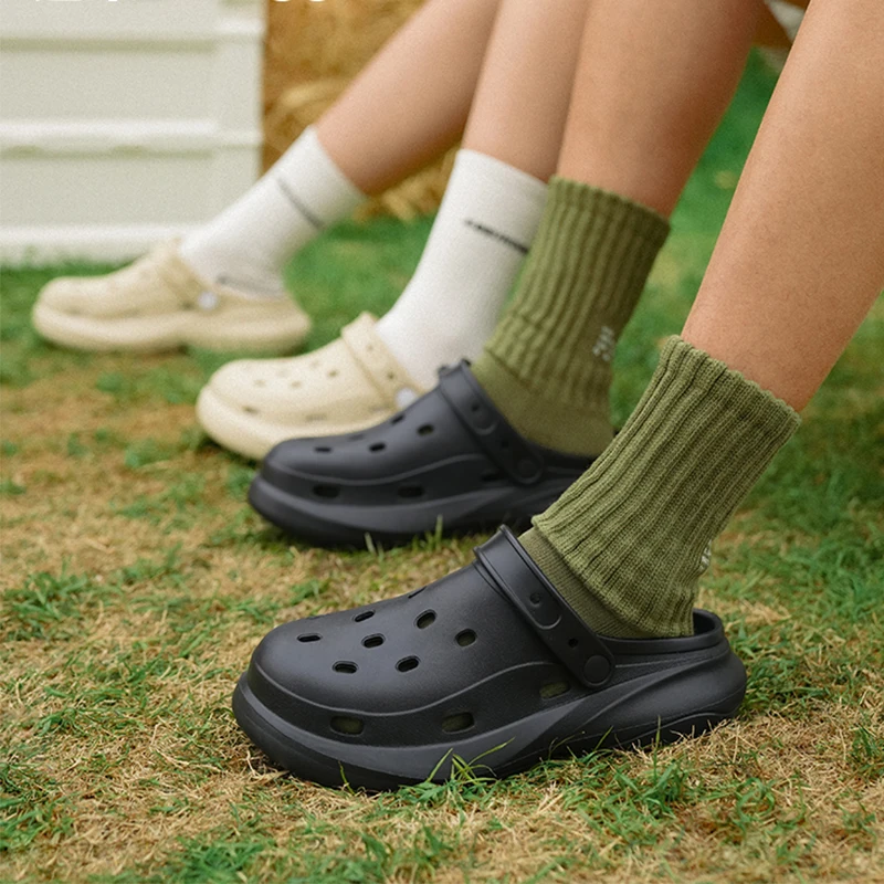 Women Clogs Summer Women Sandals Thick Bottom Home Slides Soft EVA Dry Wedges Platform Garden Shoes Beach Sandals Home Slippers 6