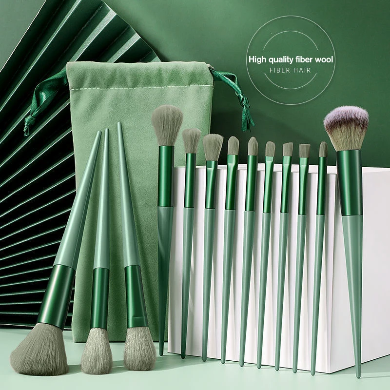 13 Makeup Brushes Complete Set Professional Makeup Tools for Beginners Comes with a storage bag - 2