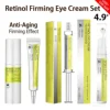 Retinol Eye Cream Firming Brightening Reducing Fine Lines Dark Circles Puffiness Lightweight Moisturizing Daily Eye Skincare