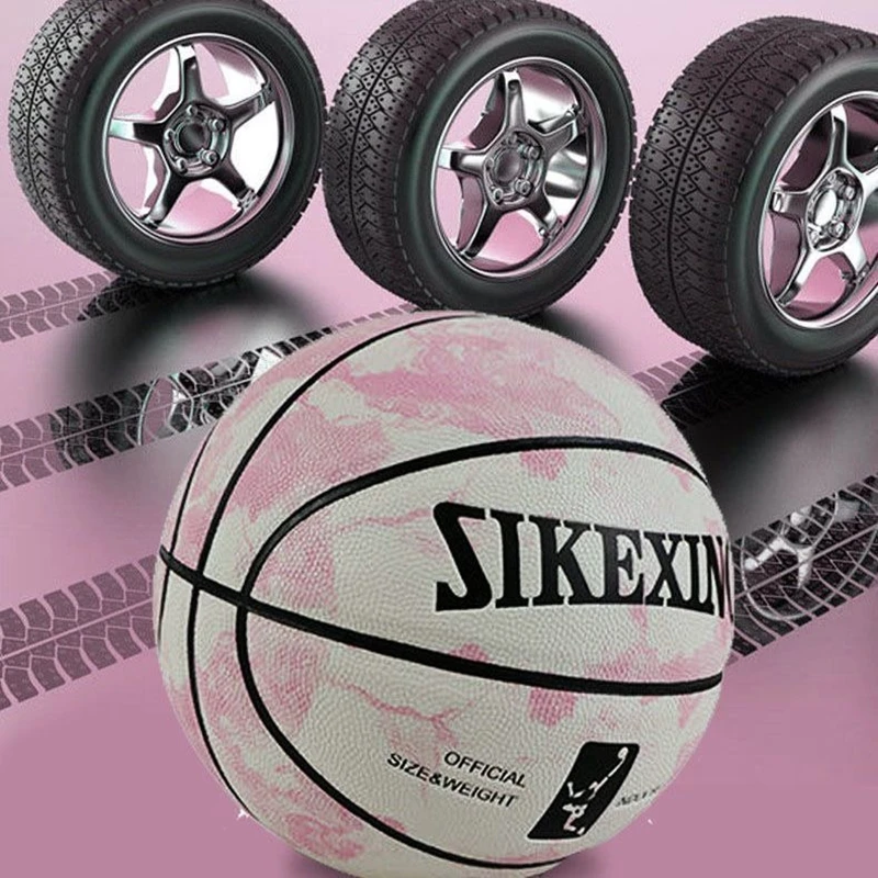 Kids #5 Basketball Boys Girls Pretty Ink Pink Genuine Basketball Outdoor Sports Training Professional Birthday Gift