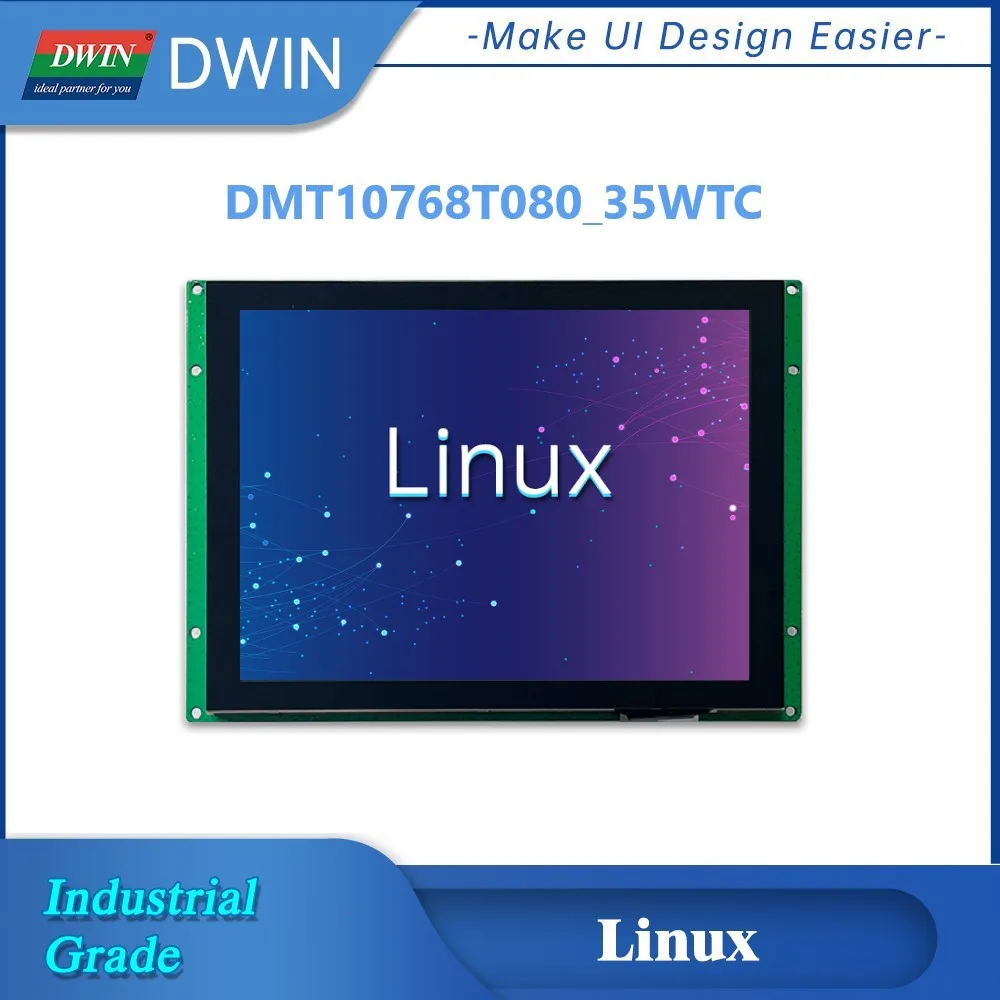 

DWIN 8.0'' Linux3.10 Display 1024*768 Pixels 16.7M IPS-TFT-LCD Capacitive Smart Touch Screen Industrial Grade PC
