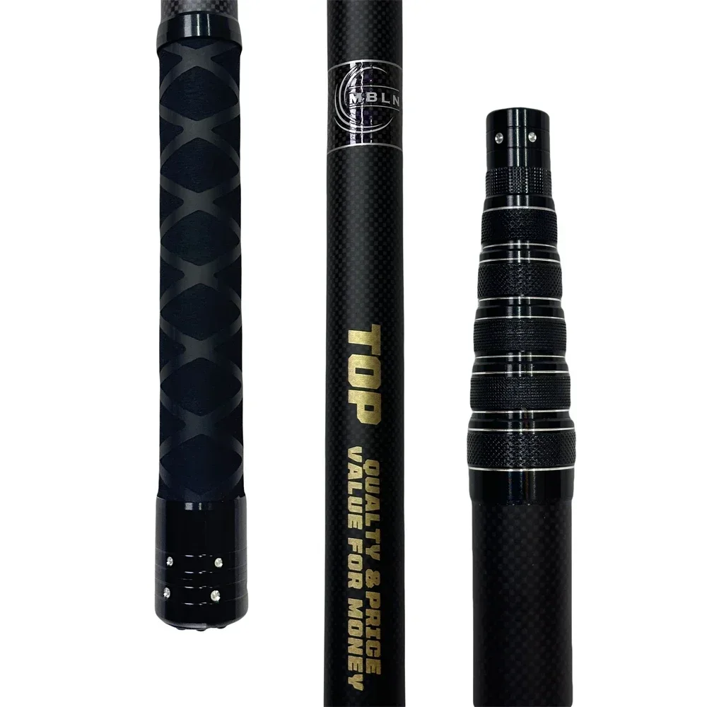 MBLN 328cm Ultralight 414g Portable Fishing Landing Net Carbon Fiber Telescopic Alloy Net Head
