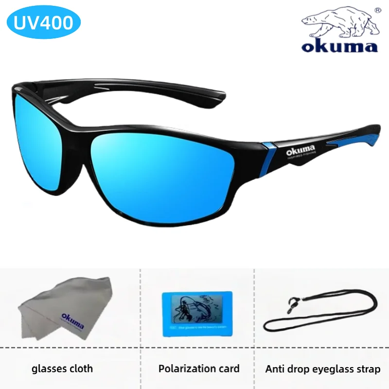 오쿰 패션 편광 안경 UV400, 눈부심 방지, 방풍 기능, 사이클링, 운전, 낚시, 하이킹 등에 적합