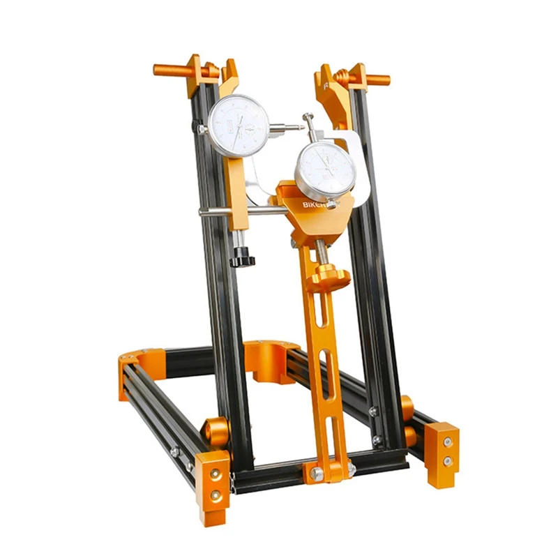 

BIKERSAY 1 Piece Bicycle Wheel Truing Stand With Dial Indicator Gauge Set Adjustment Rims Road Bike Wheel