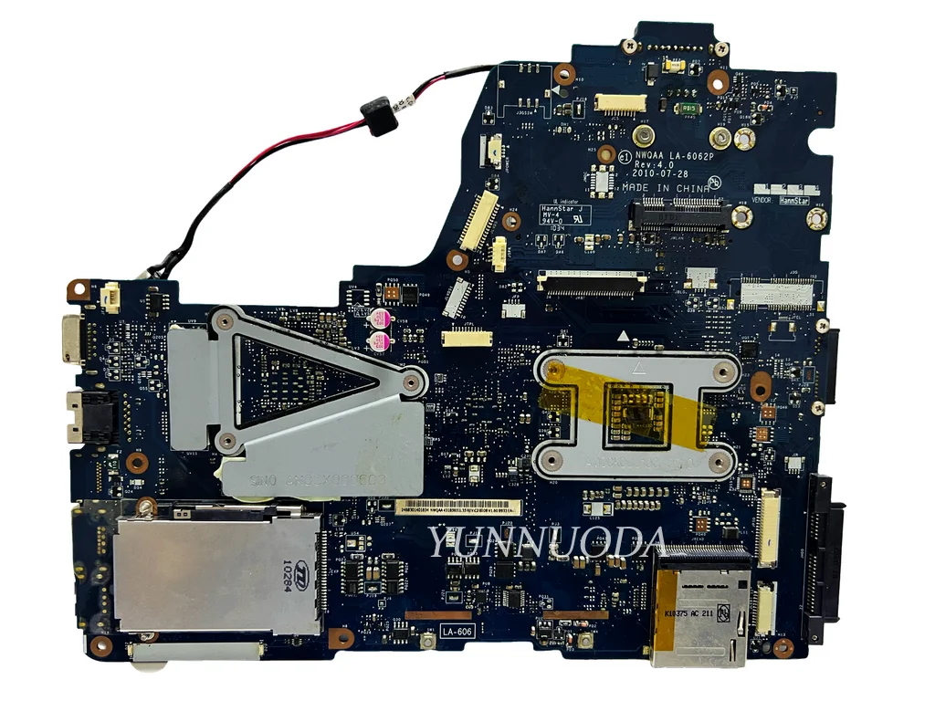 Original para Toshiba Satellite A660 A665 Computador Portátil Placa-mãe Nwqaa La6062p K000104420 K000106370 K000106380 100 Testado Livre - Imagem 2
