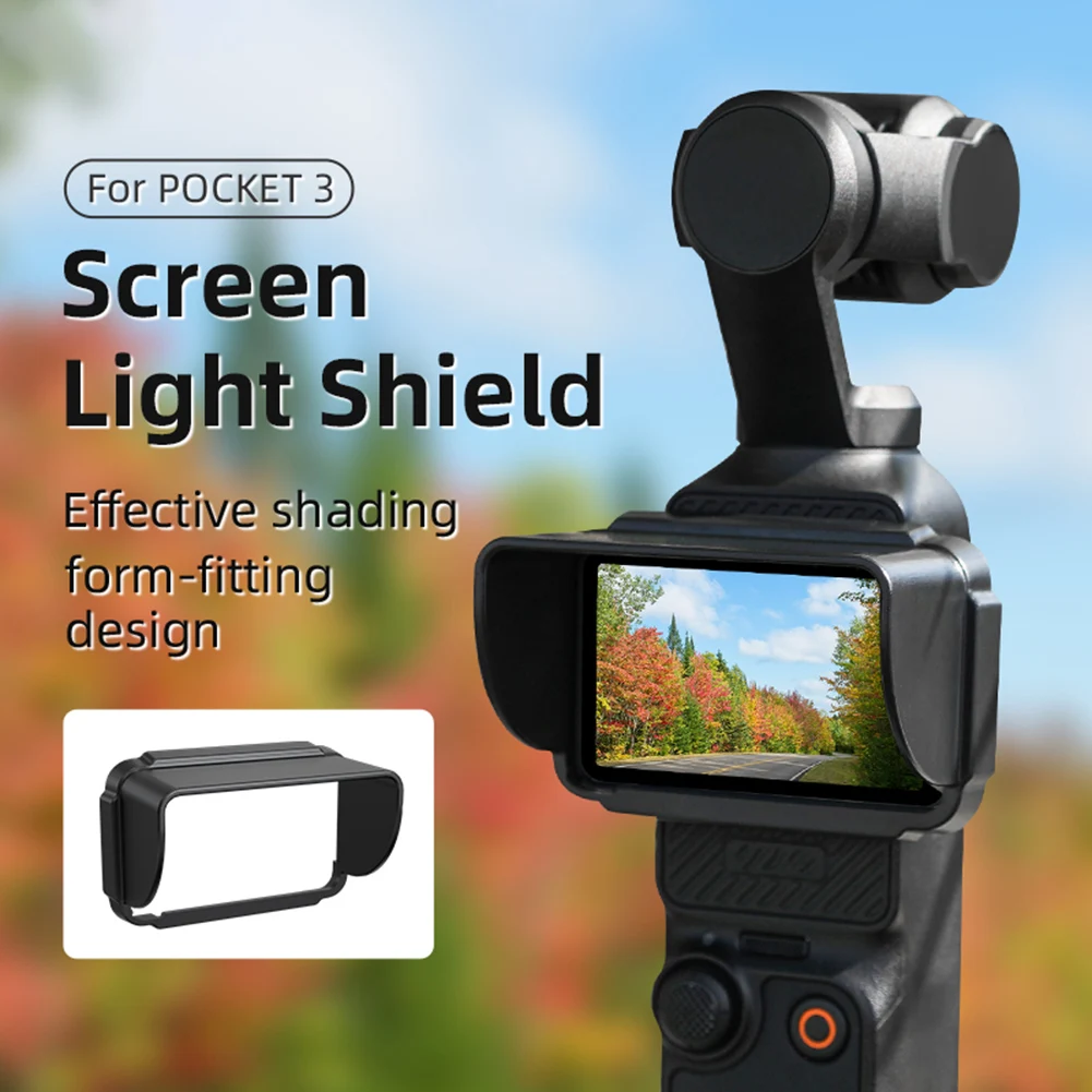 

ABS Hood Camera Lens Cap Sun Shade Anti-Glare Protective Cover Hood Handheld Gimbal For OSMO Pocket 3 Camera Accessories