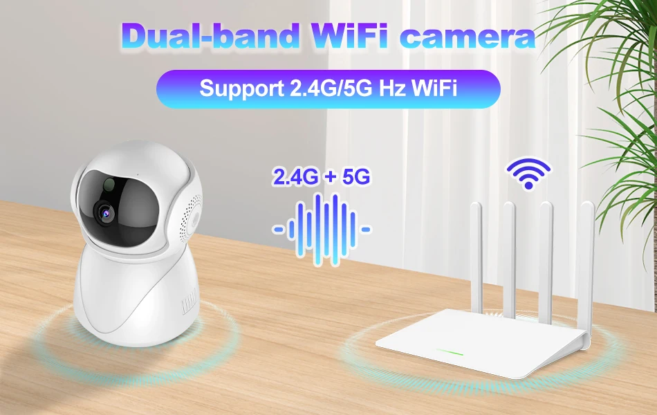 Camara Wifi De Seguridad Para Casas IP Interior Exterior