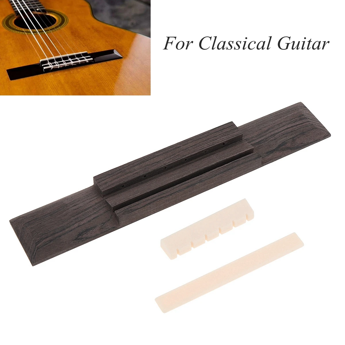Rosewood Guitar Replacement Parts Accessories Rosewood Guitar Bridge