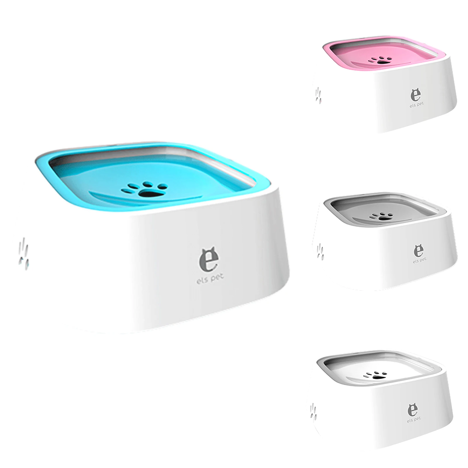 

1.5L Dog Drinking Water Bowls Floating Non-Wetting Mouth Cat Slow Anti-Overflow Water Feeding Dispenser Large Capacity