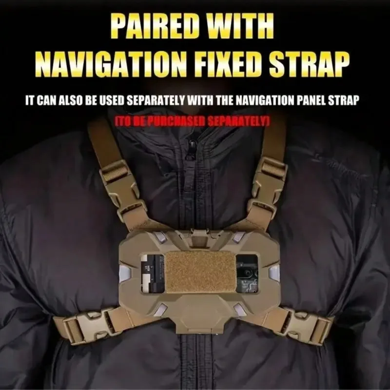 NEW Tactical MOLLE Folded Navigation Board Mobile Phones Navigator Holder Vest Chest Bag Admin Panel Hunting Vest Accessories