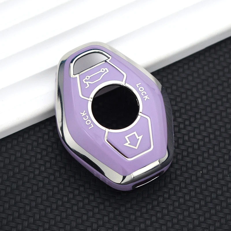 Deluxe Protective TPU Car Key Cover with Fob Sleeve