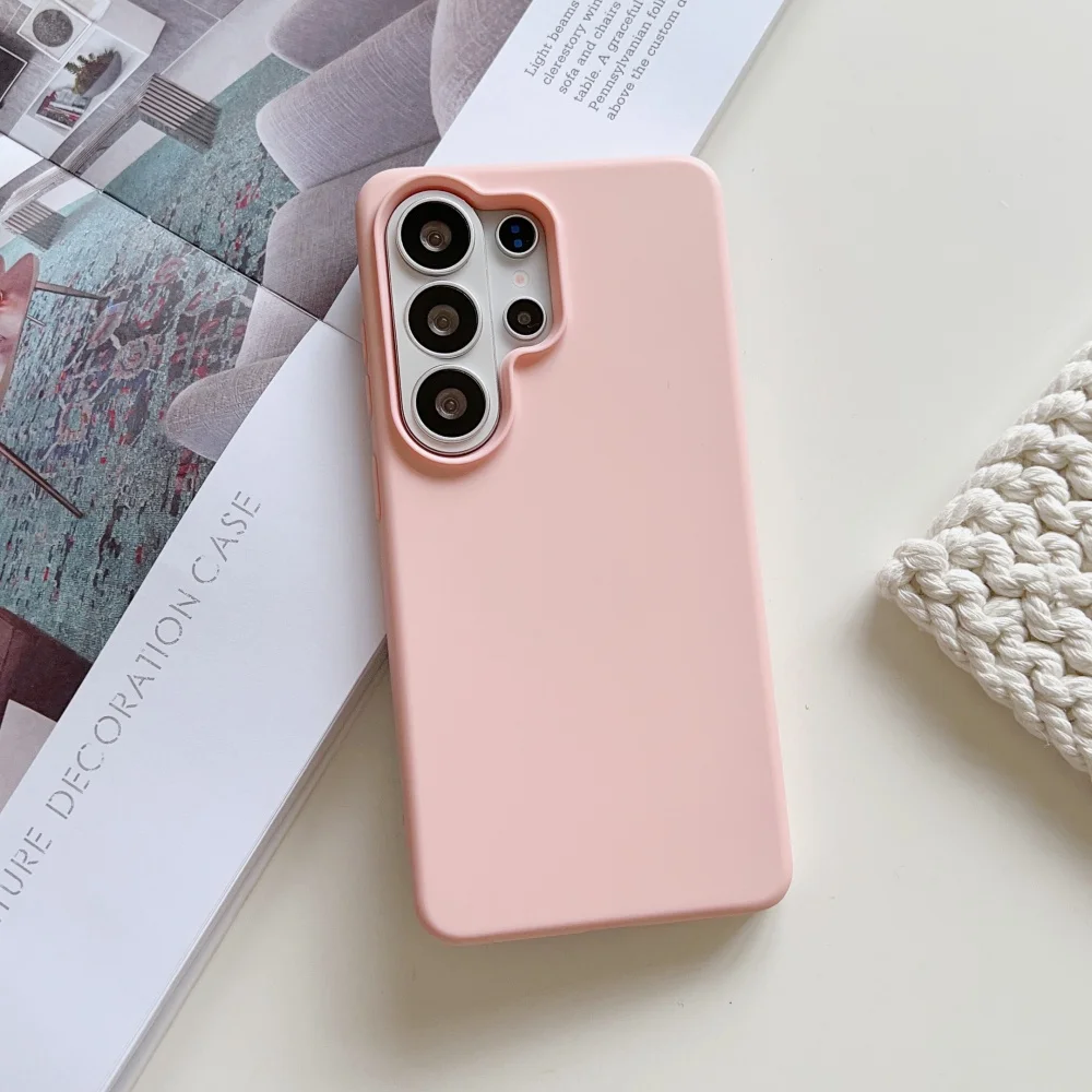Matte Liquid Silicone Slim Shockproof Case - Candy Solid Color Cover