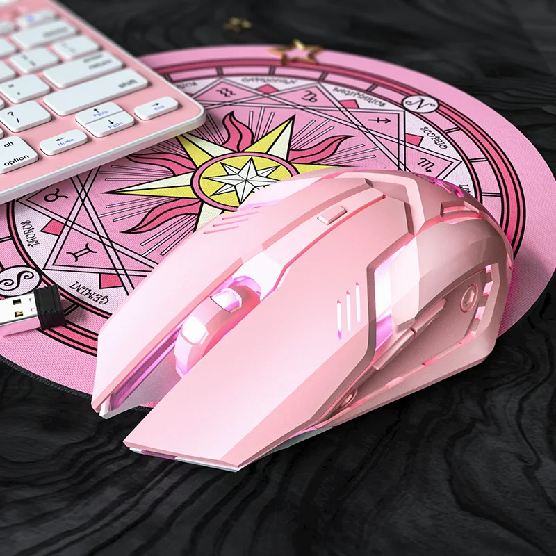 Wireless Mouse Gaming Mouse Optical Mouse USB Wireless Gaming Mouse RGB 6 Buttons For Desktop Laptop Ergonomic