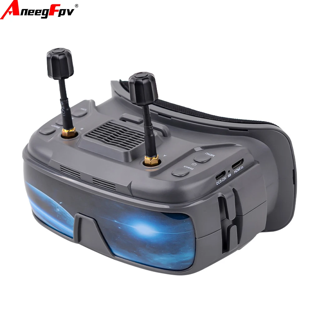 Lunettes FPV VR200 3.5" 5.8G 40CH DVR pour Drone Course