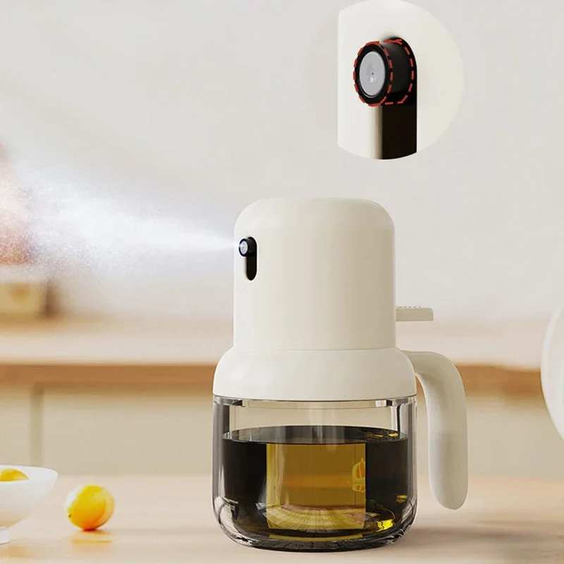 

Oil Spray Bottle With Handle Cooking Olive Oil Dispenser For Vinegar Soy Sauce Sprayer Containers Kitchen Accessories spice jar