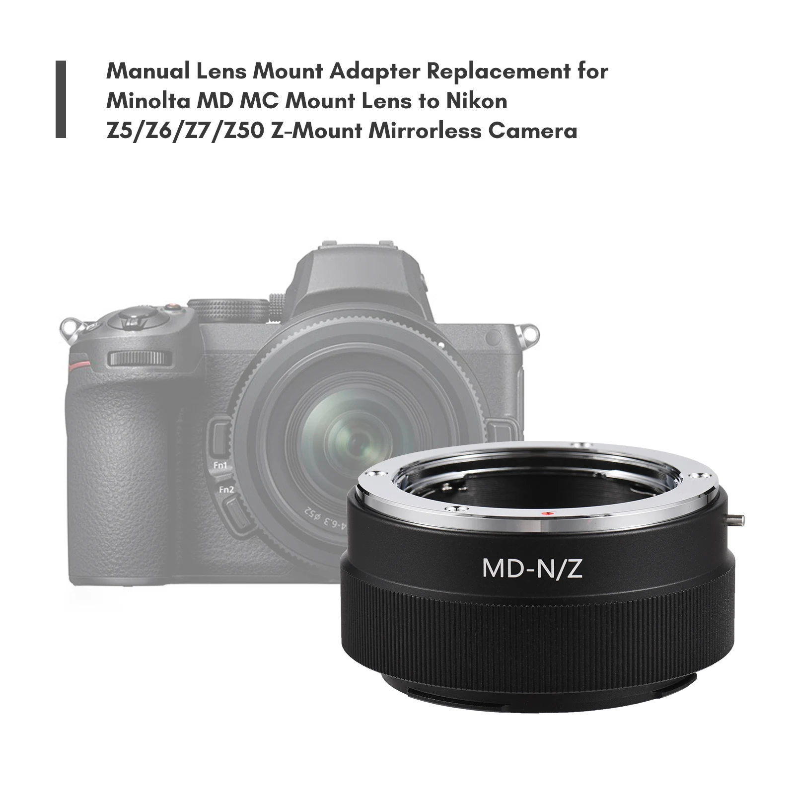 Anillo adaptador de montaje de lente Manual de aleación de