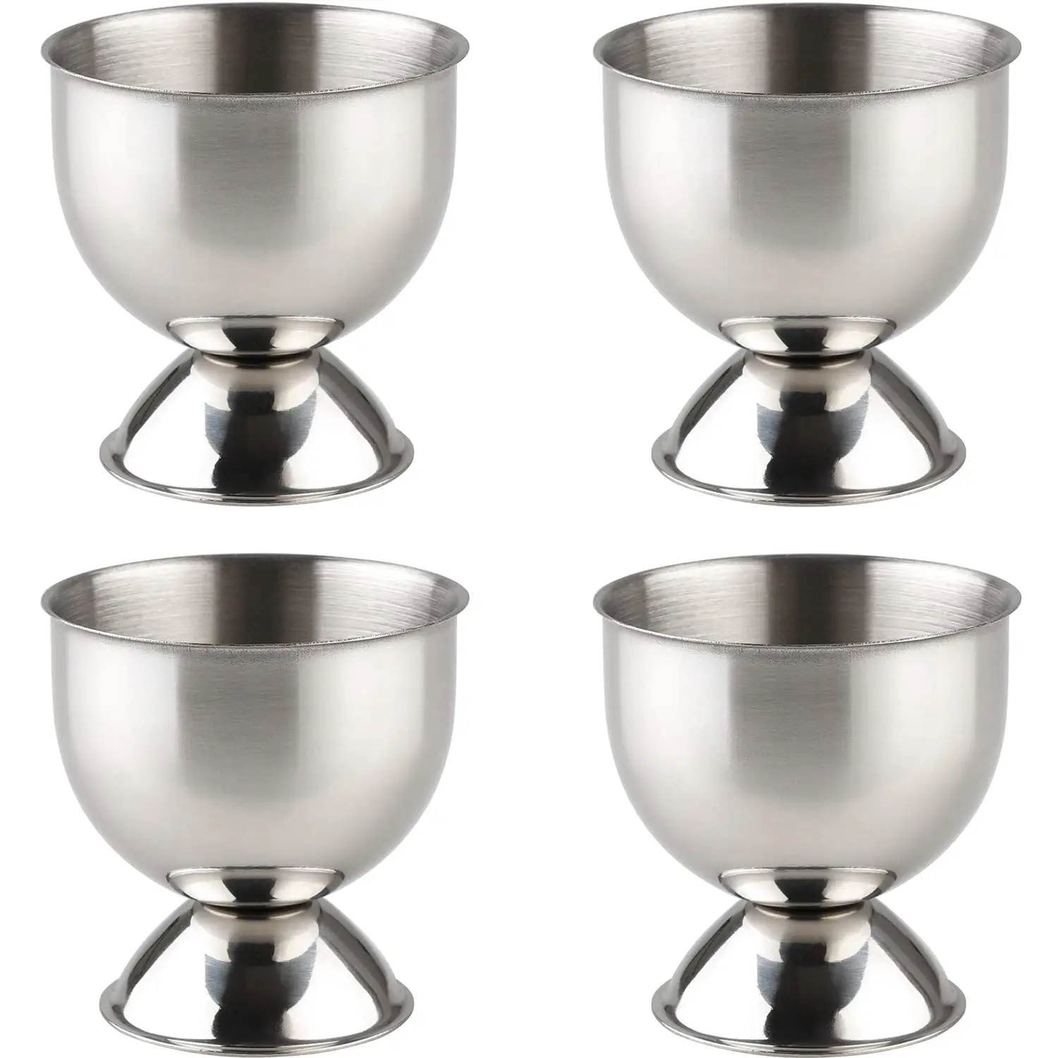 Description Picture 2 of itemStainless Steel Egg Cups Set Hard Soft Boiled Egg Tray Holder for Breakfast Kitchenware Gift Set Kitchen Gadget Egg Tools