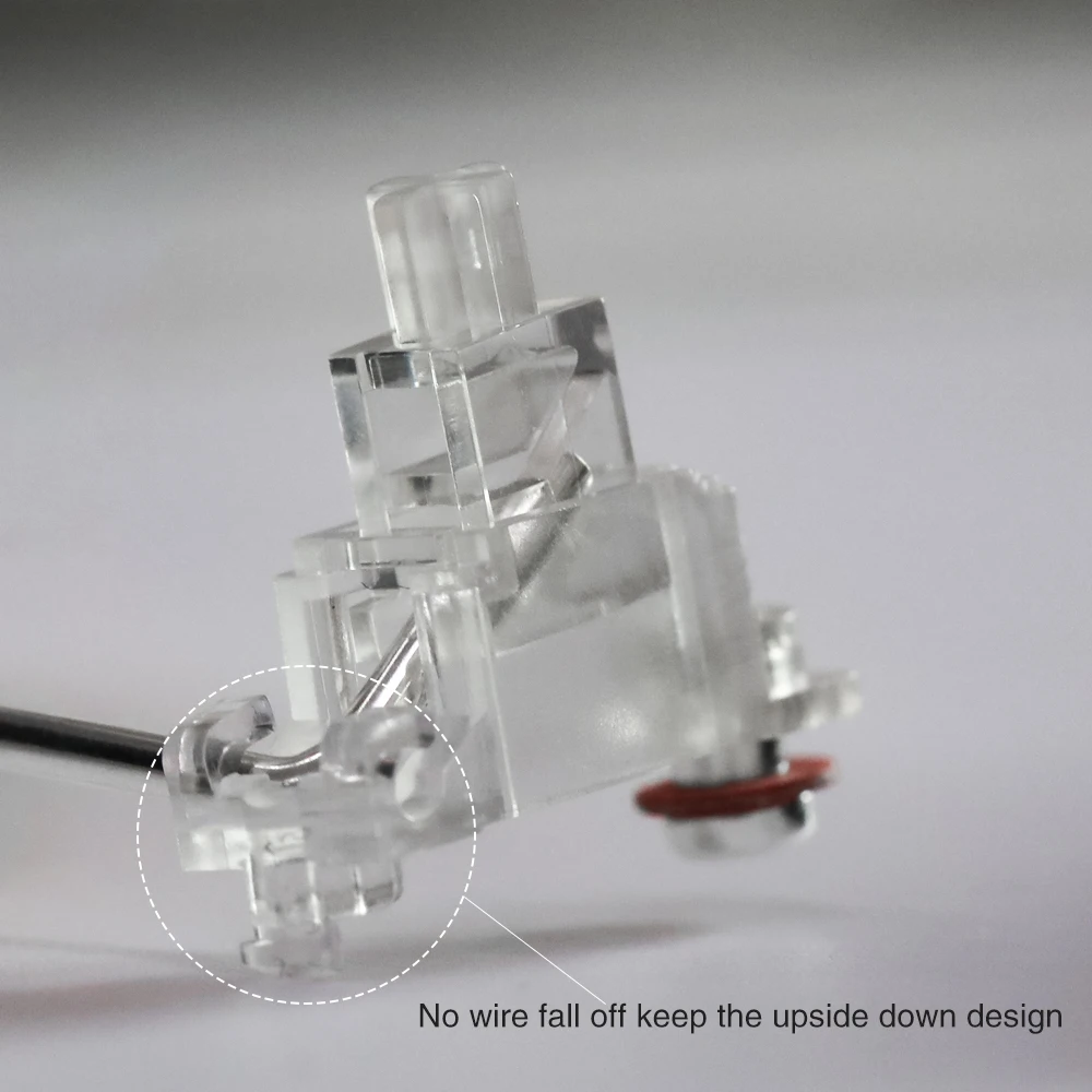 Gateron-clear Pcb Mount Estabilizadores Parafuso no Estabilizador Pré-grampeado com Patente sem Cair o Fio Reparação Teclado Pad Grupo v2 - Imagem 4