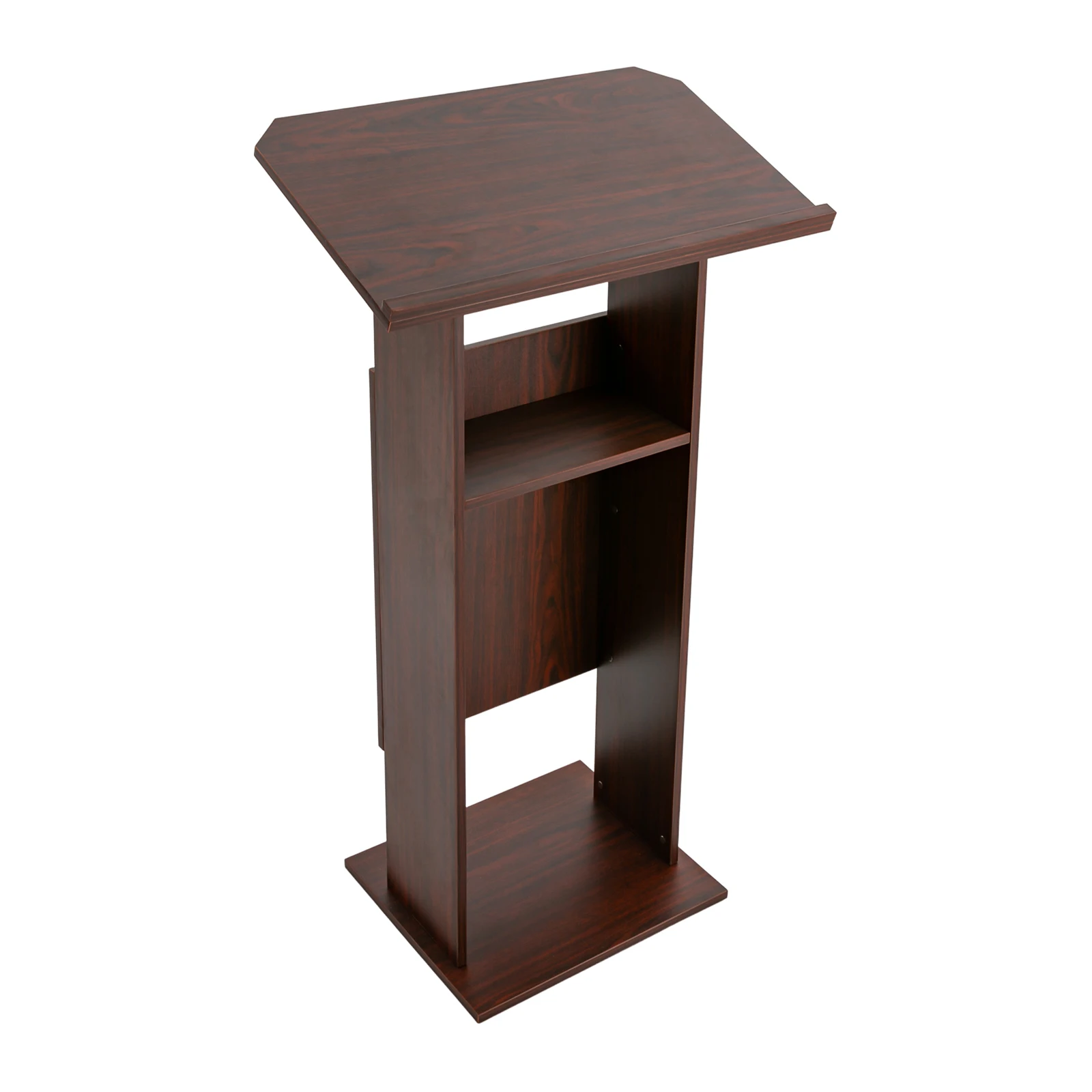 26*15.7&rdquo;*47.7&rdquo; Wood Presentation Standing Conference Presentation Stand