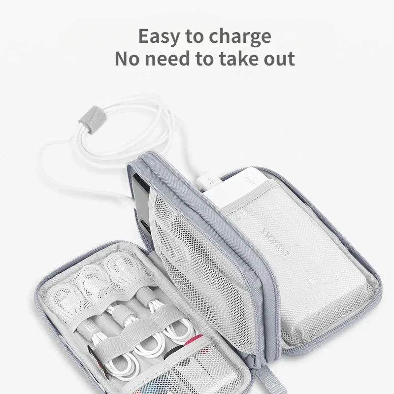 Travel Cable Bag Portable Digital Storage Pouch Charger Data Cable USB Bag Organizer Waterproof Electronic Accessory Storage Bag - 2