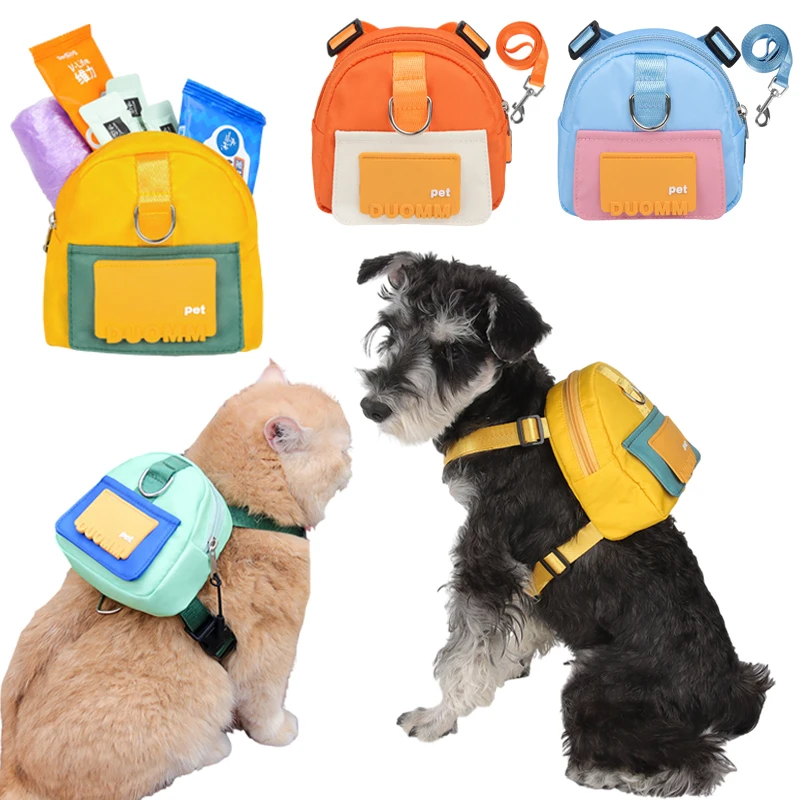 Leash Pet Backpacks Pet Backpack Puppy Outdoor Cat Leash Harness