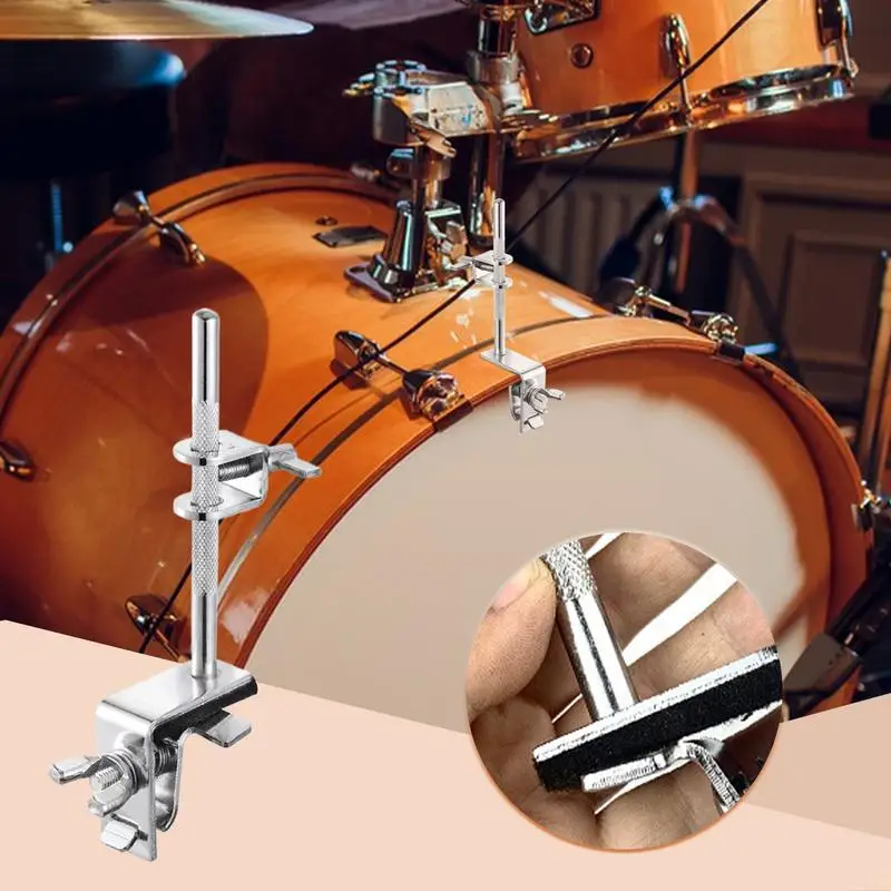 Adjustable Drum Cowbell Mount Drum Cowbell Holder Clamp Strong Structure Instrument Accessories For Guitar Cases Keyboards