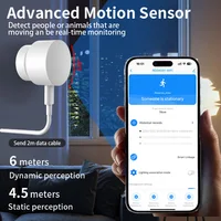 Tuya Zigbee Smart Human Presence Sensor 24G mmWave Radar 20ft Motion Sensor / 15ft Static Detection Alexa Google Assistant Voice - Image 3