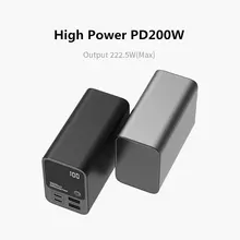  PD 200W 27000MAH 22.5W Power bank 5V 9V 12V 15V 20V 5A USB QC4.0 Super Charge VOOC Lithium polymer battery 
