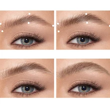 Gel de cejas de doble cabeza, Pluma de cera impermeable de larga duración, jabón para cejas salvajes, cepillo para dar forma a las cejas, bálsamo de maquillaje, estilo