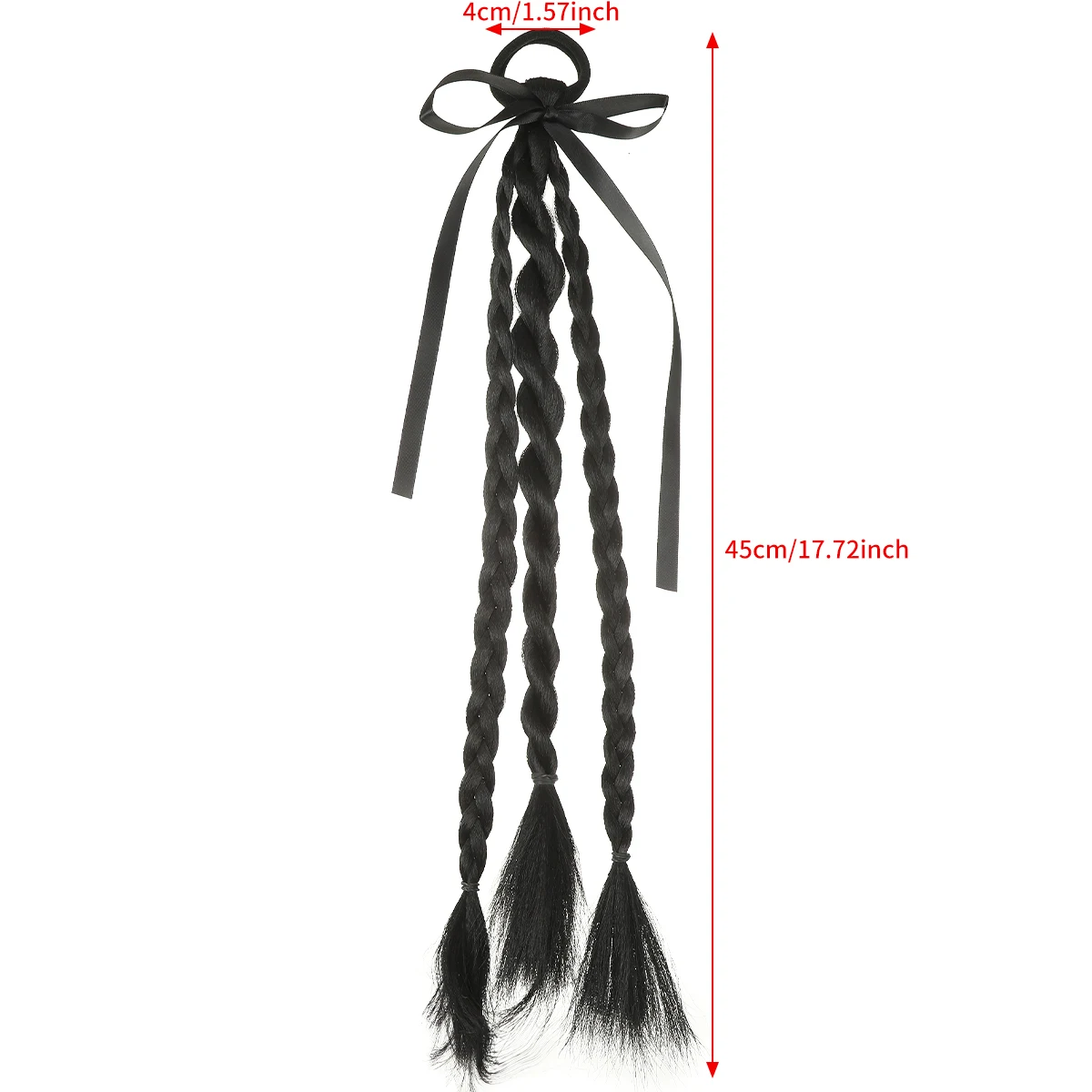 Wig Braids Ribbon Hair Ropes Rubber Bands Girls Summer Sweet Korean Scrunchies Hair Tie Gum Ponytail Long Wig Hair Accessories