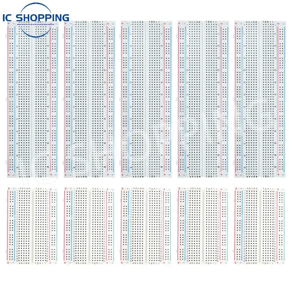 10PCS MB102 Breadboards Kit Include 5PCS 830 Point 5PCS 400 Point Solderless Breadboards for Arduino image 1
