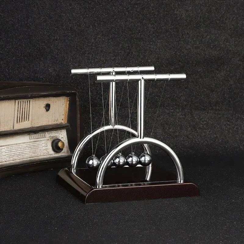 Newton' Cradle Balance Steel Ball Teaching Supplies Physics Science Pendulum...