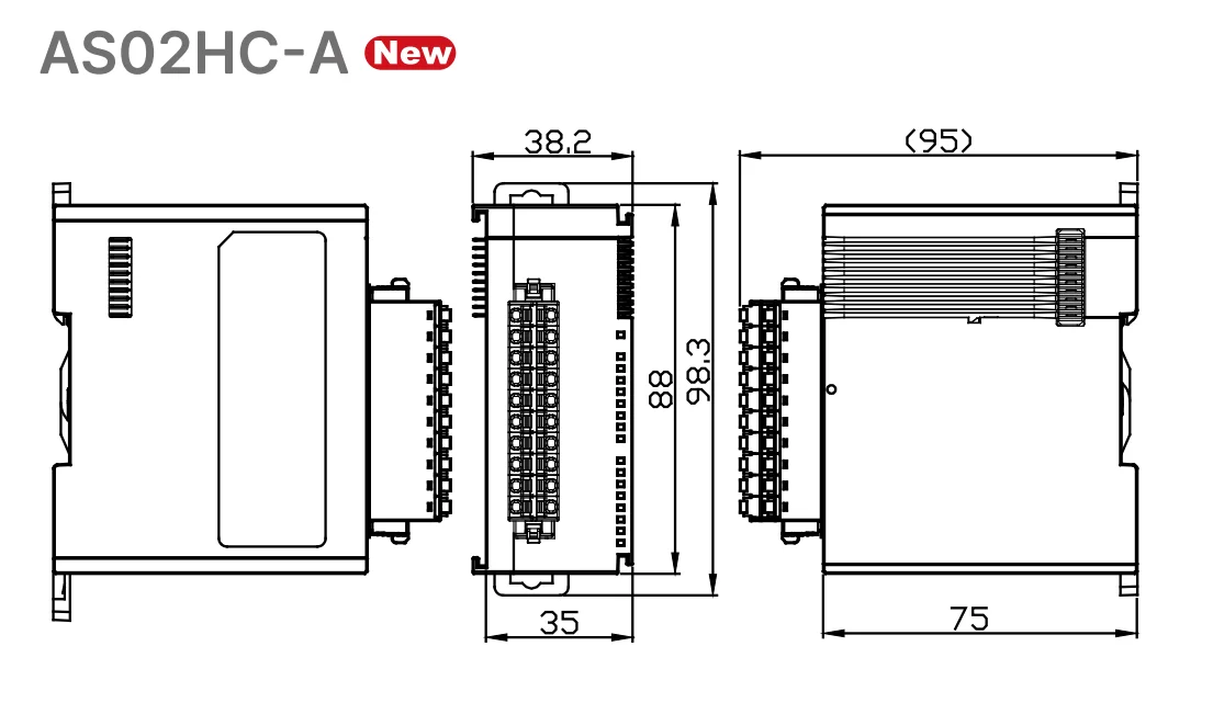 Delta AS02HC-A 2-CH High Speed Counter Module Open collector / Diff. AS series e