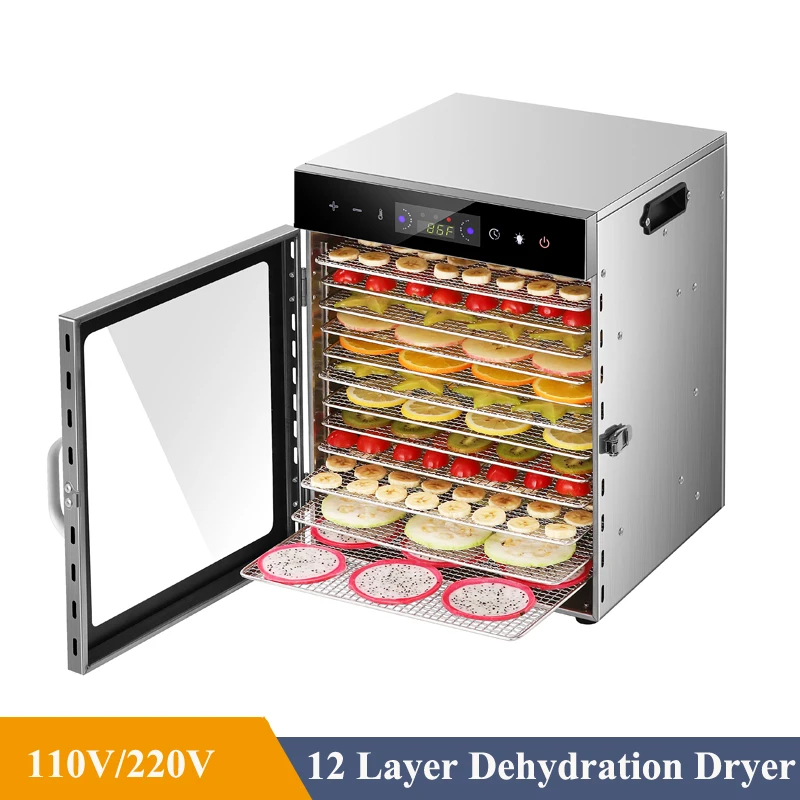 Commercial 18 Layer Dry Fruit Machine Automatic Timing Vegetable Fruit  Dehydrator Sea Food Processing Drying Machine - AliExpress