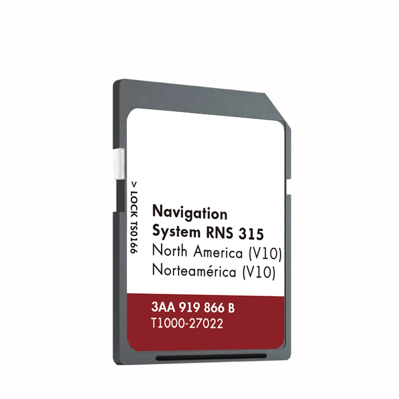 for VW Jetta CC GTI EOS Passat Beetle Golf Car GPS Canada USA Mexico Map Upgrade Navigation RNS 315 3AA919866B SD Card