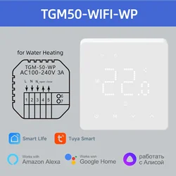 Smart WiFi - Enabled Underfloor Heating Thermostat with Voice Control Integration - 110 - 240V (For Water floor)