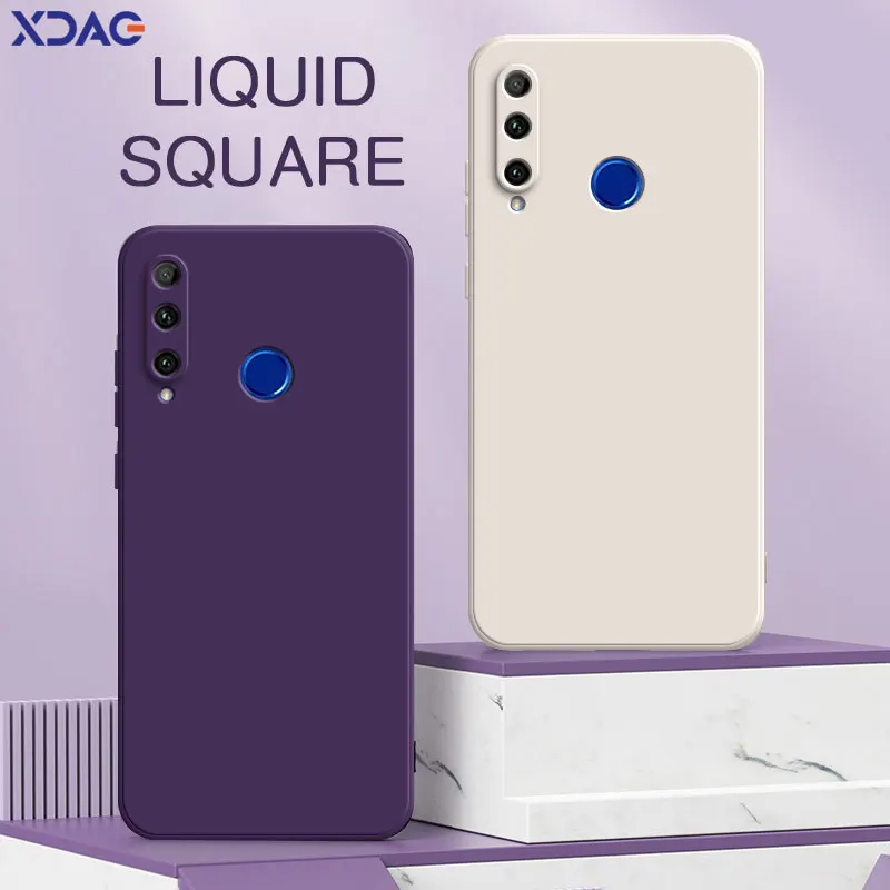 Luxury Square Liquid Silicone Soft Phone Armor – Full Protective Case