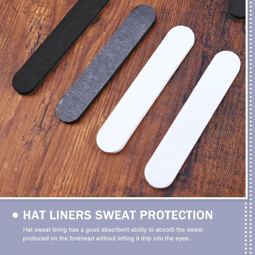 50 Pcs Sweat-absorbing Cap Sticker Disposable Collar No Hat Liner Protector Bands Hats