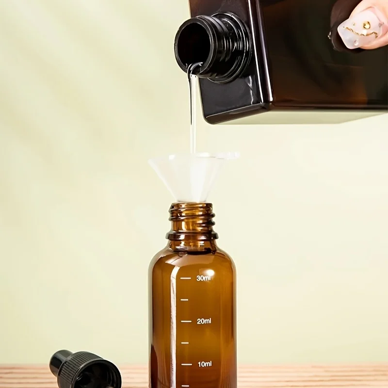 5ml-100ml Dropper Bottles With Scale Reagent Eye Drop Amber Glass Aromatherapy Liquid Pipette Bottle Refillable Bottles Travel dropper bottle