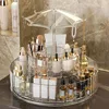 Makeup Organizers 360 Degree Rotation Transparent Storage Box Storage Shelf Cosmetic Storage Box Bathroom Organizer Home Storage 4