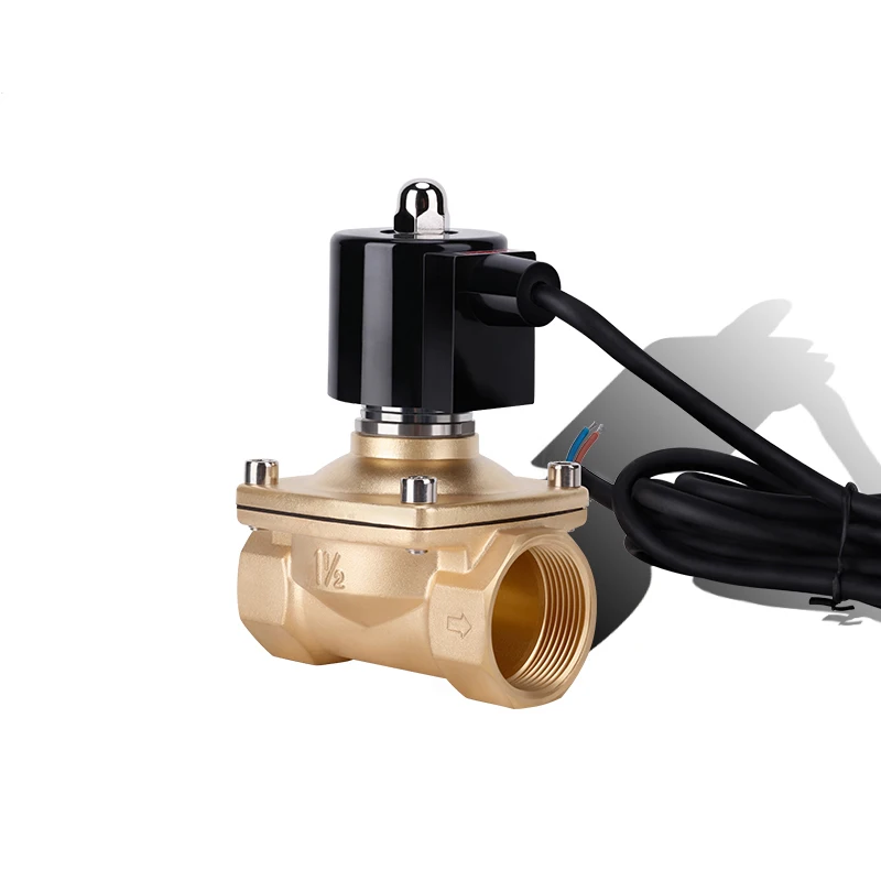 

1-1/2" IP68 Waterproof Normally Closed Brass Fountain Solenoid Valve 110V 24V 12V 24v Solenoid Valve For Underwater