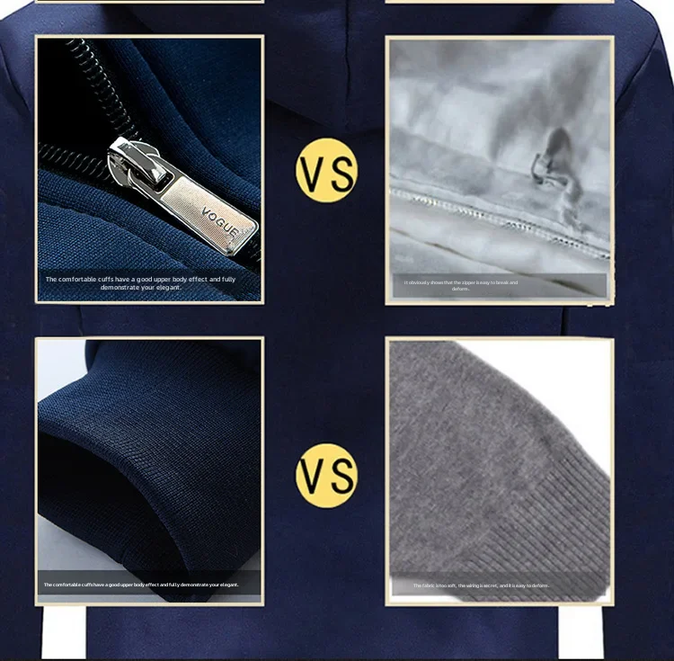 Men's Stand Collar Long Sleeve Sports Sweatshirt