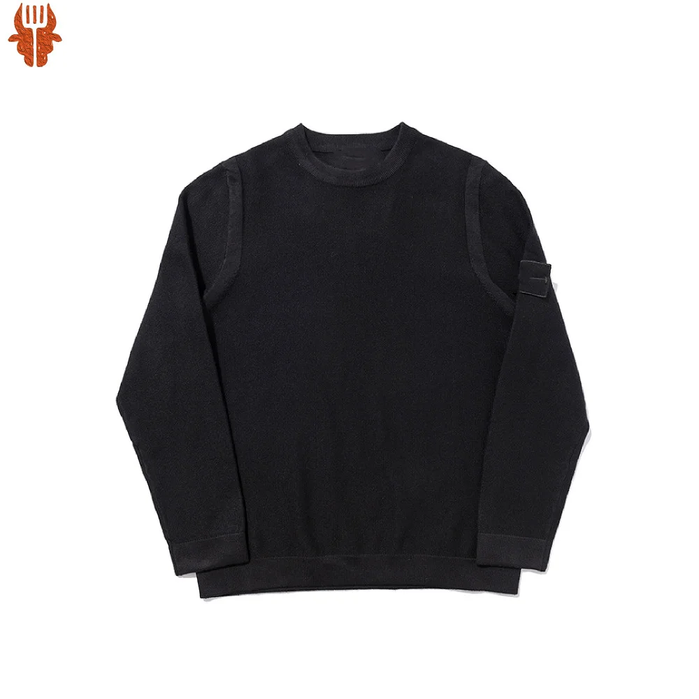 

2023 Spring Autumn New Men's Compass Men's Bottoming Shirt Long-sleeved Sweater O-Neck Pullovers Casual Daily Men Clothes