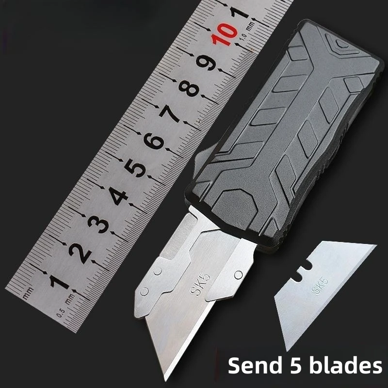 

Aviation Aluminum Handle Edc Multifunctional OutdOOr Portable StainleSS Steel Utility Knife Tool With Replaceable Blade SK5